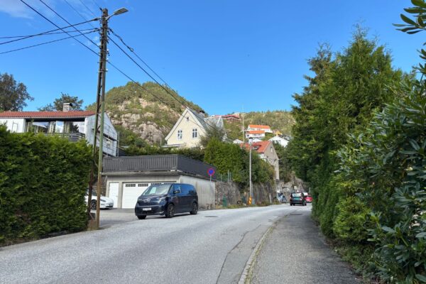 Acheter une voiture en Norvège : route à travers un village norvégien